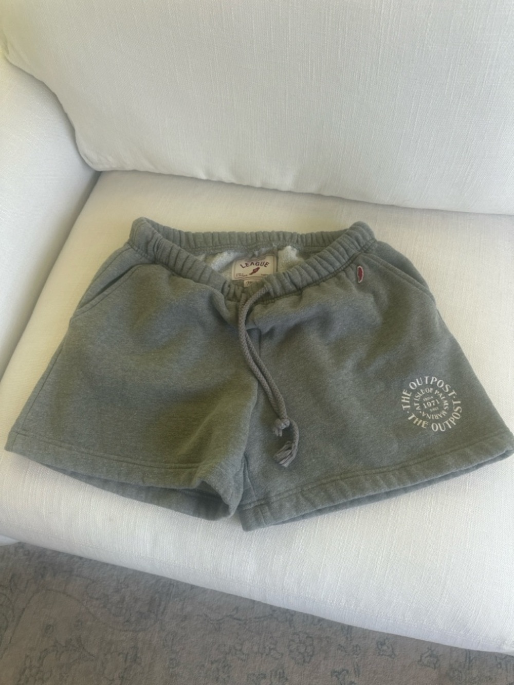 Isle of Palms Women’s Fleece Sweat Shorts Gray Medium Coastal Grap